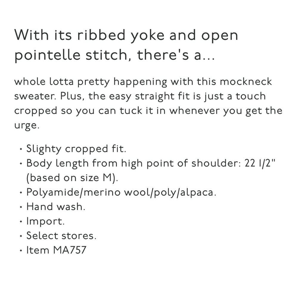 Madewell Stitch Mix Mock Neck Sweater - Picture 14 of 14